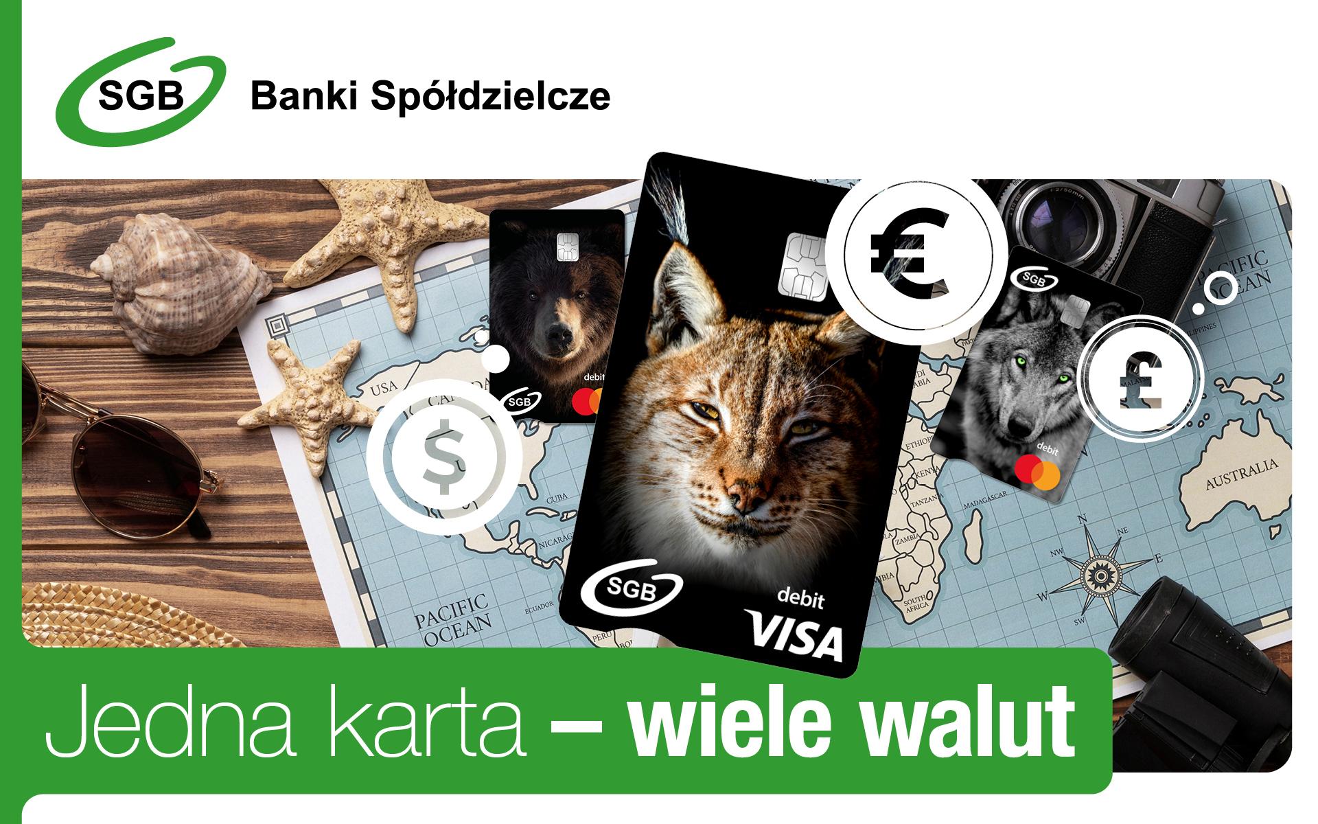 Jedna karta - wiele walut